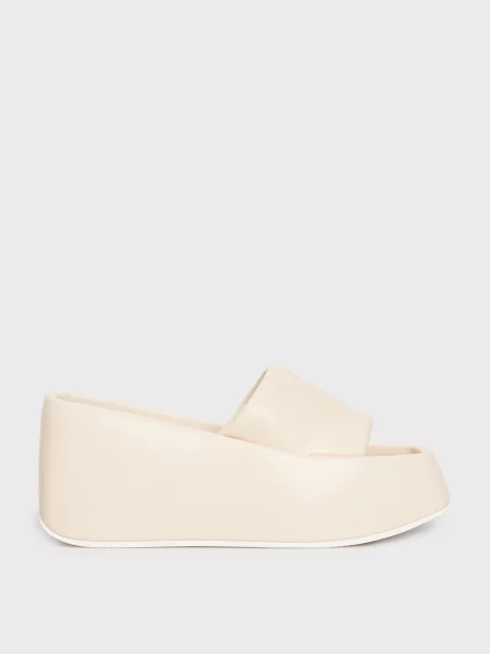 Кожаные мюли Prpy белые