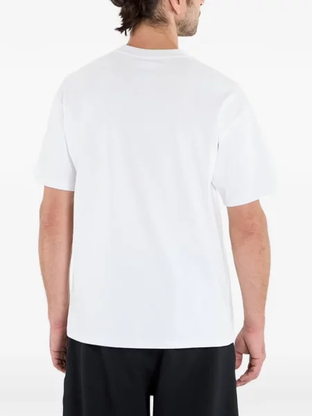 Tricou Nike cu imagine cu șireturi din dantelă alb