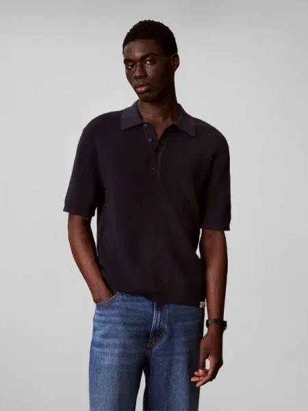 Tricou Calvin Klein Jeans albastru