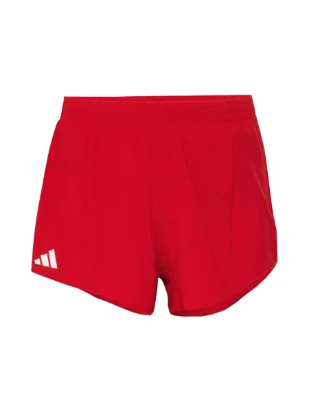 ADIDAS PERFORMANCE Pantaloni sport Adizero Essentials roșu / murdar alb