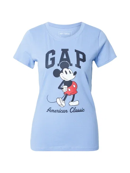 GAP Majica mornarska / nebeško modra / češnjevo rdeča / off-bela bela