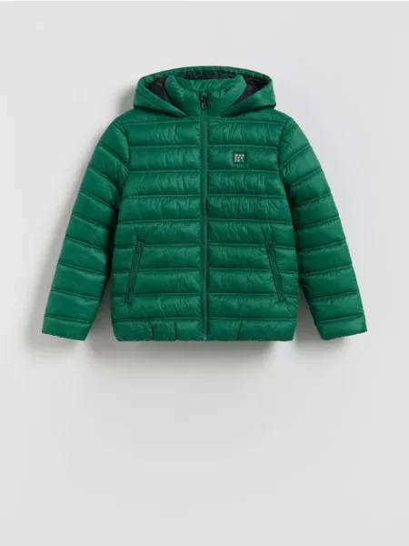 Reserved Geacă cu glugă verde-aprins verde