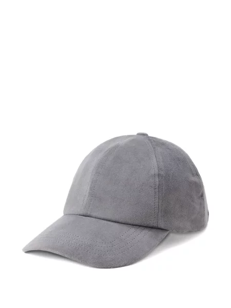 Krótka czapka z daszkiem Polo Ralph Lauren w jodełkę jednorzędowa niebieska