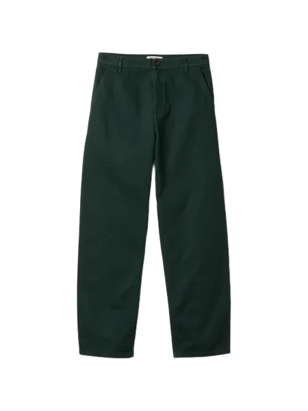 Pantaloni Miu Miu cu broderie verde