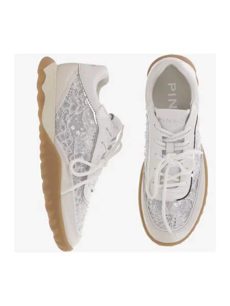 Sneakersy Pinko skórzane białe