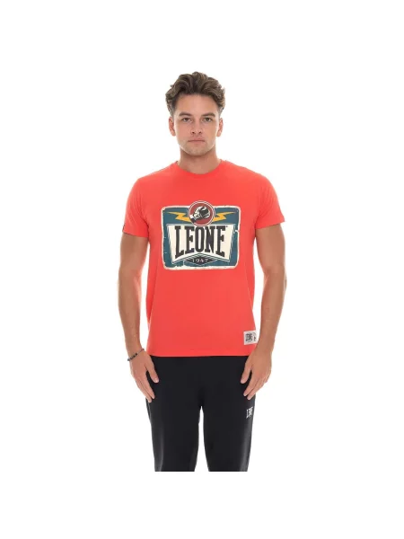 Scurt tricou Leone 1947 cu mâneci scurte roșu