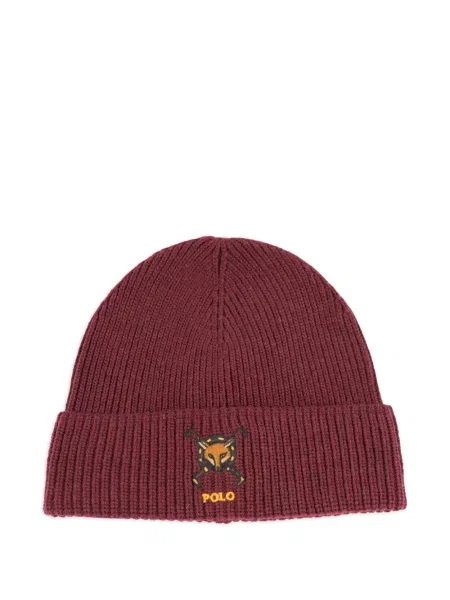 Kötött sapka Polo Ralph Lauren piros