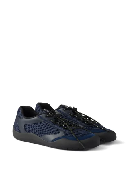 Sneakerși Prada cu imprimeu geometric albastru