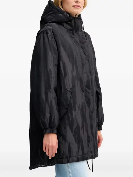 Parka Sisley z kapturem czarna