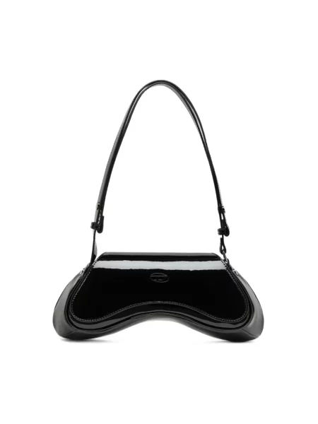 Torebka crossbody Diesel biznesowa czarna