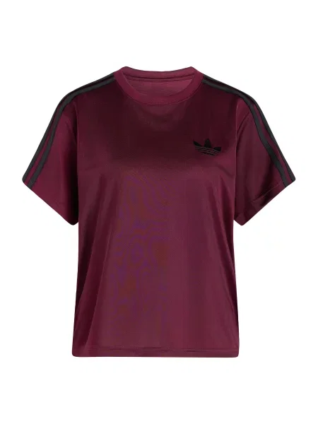 ADIDAS ORIGINALS Tricou Firebird roșu vin negru