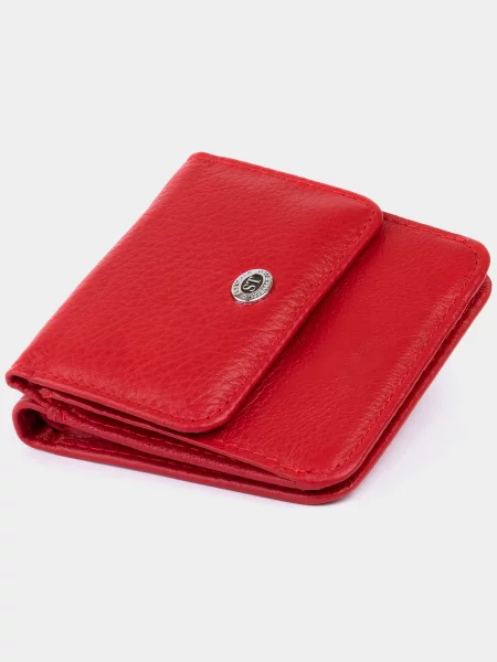 ST Leather Accessories Гаманець Шкіра червоний