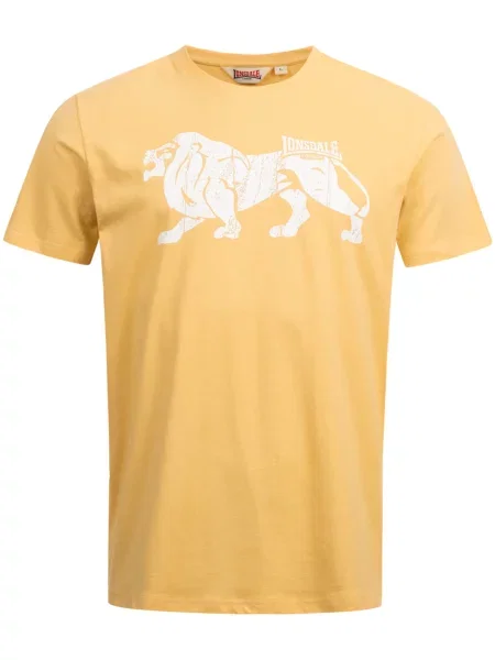 LONSDALE Tricou galben închis alb