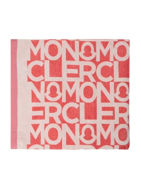 Szal Moncler z nadrukiem różowa