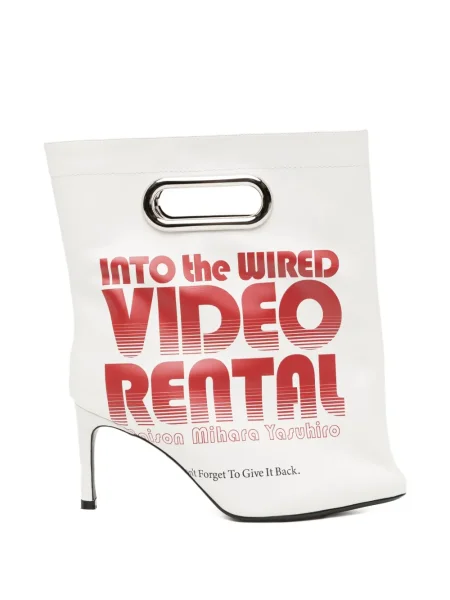 Kotníkové boty Maison Mihara Yasuhiro bílé