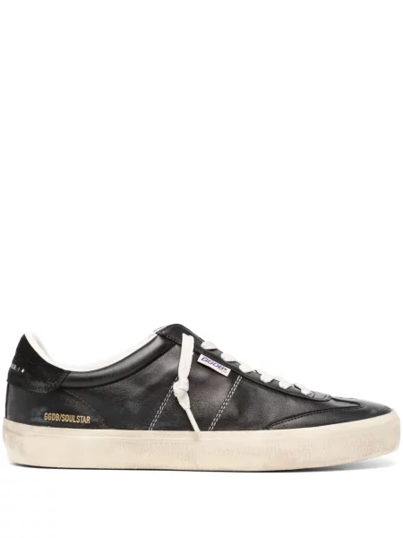 Sneakerși Golden Goose cu șireturi din dantelă negru