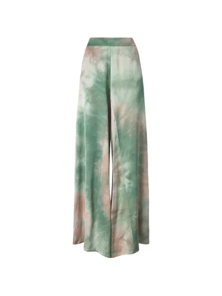 Pantaloni Pinko din satin cu gradient verde