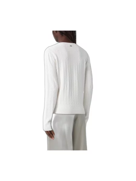Sweter Armani Exchange z logo beżowy