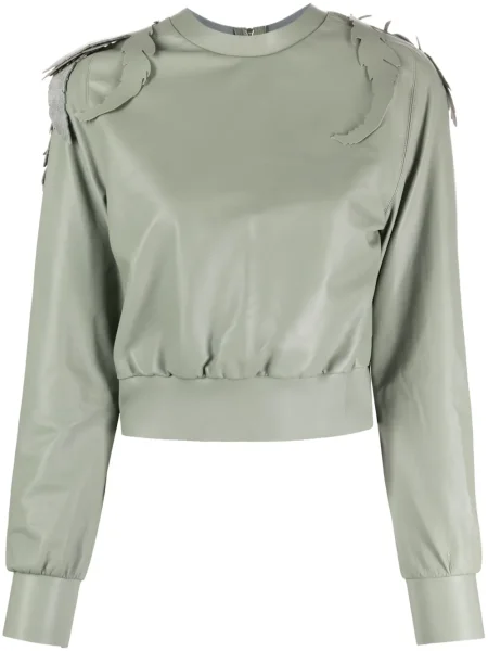 Hanorac Undercover din piele verde