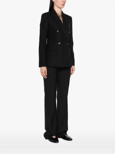 Вълнено двуредно яке Max Mara черно
