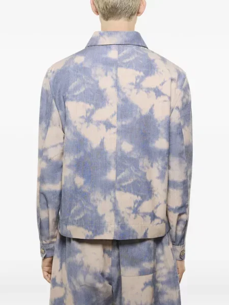 Яке Laneus с tie-dye ефект връзки синьо