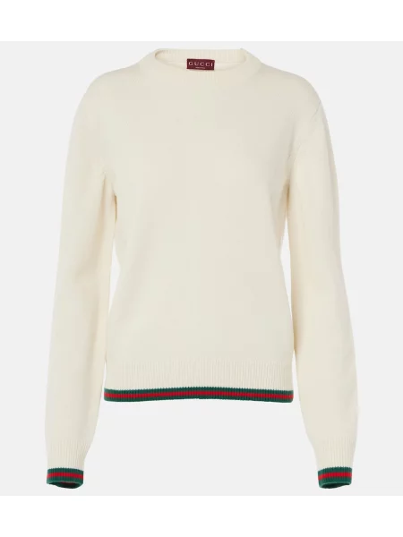 Pulover Gucci de lână alb