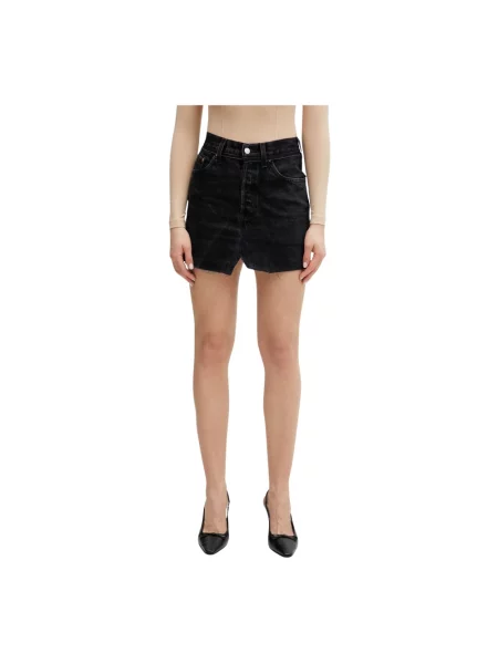 Spódnica jeansowa Vetements czarna