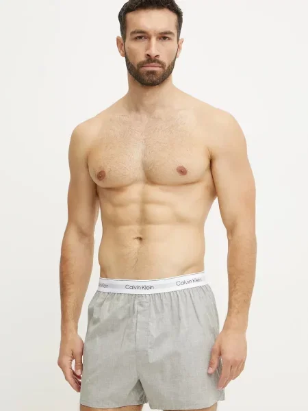 Calvin Klein Underwear laza boxeralsó férfi elasztánnal csomag szürke
