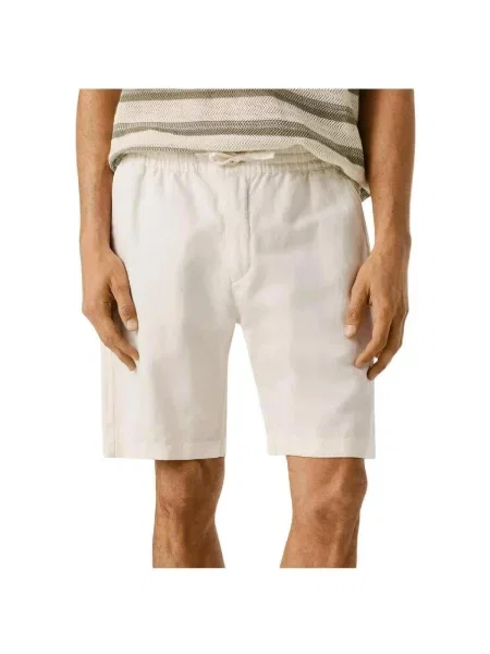 Džínové šortky Pepe Jeans béžové