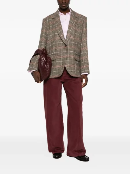 Pantaloni Weekend Max Mara de catifea cord maro