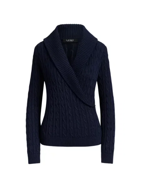 Gulerat pulover Lauren Ralph Lauren albastru