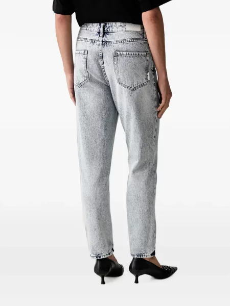 Blugi Armani Exchange cu broderie albastru