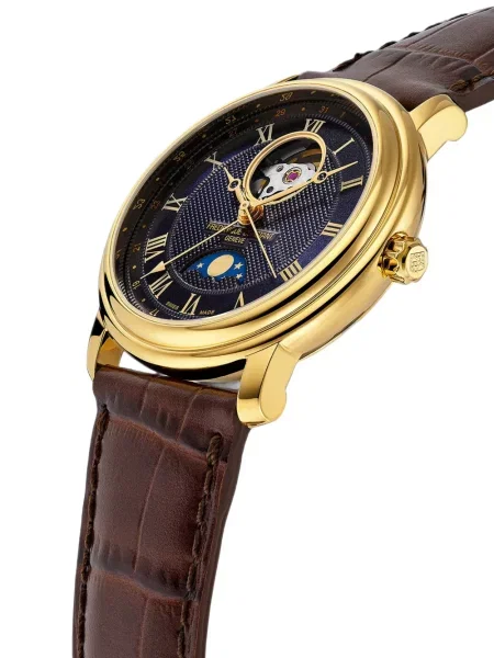 Часовник Frédérique Constant със сърца синьо