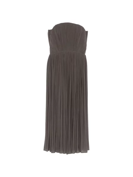 Rochie midi Magda Butrym fără bretele gri