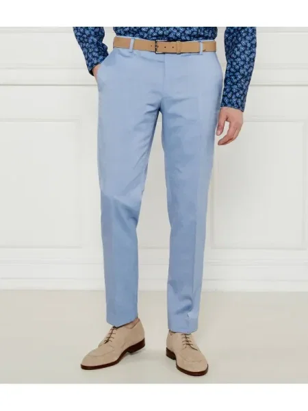 Joop! Pantaloni Blayr cu adaos de lână albastru