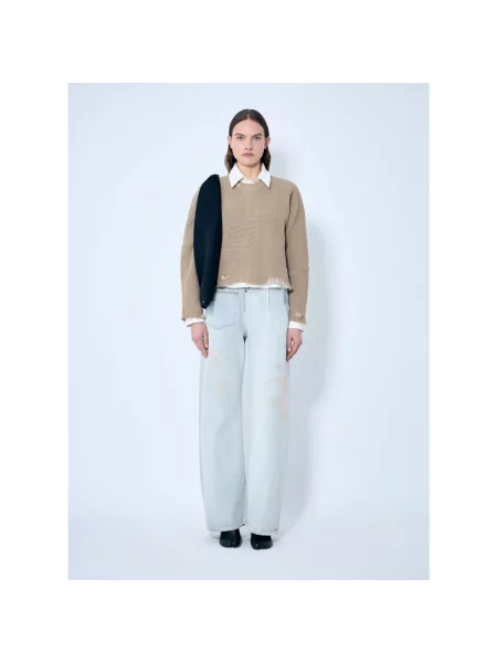 Maison Margiela sweter beżowy