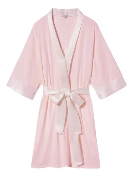 Chalatas Pj Harlow Dreamwear satininis rožinė