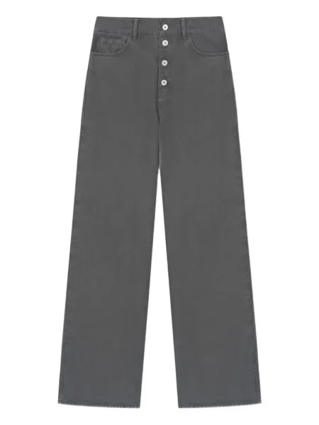 Szerokie jeansy áeron szare