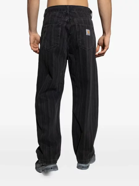 Blugi Carhartt Wip cu dungi negru