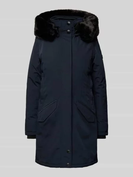 Kurtka funkcyjna o kroju regular fit z kapturem i obszyciem ze sztucznego futra model ‘DOMINO’ Wellensteyn