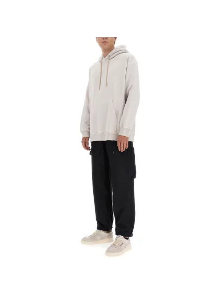 Bluza z kapturem Msgm beżowa