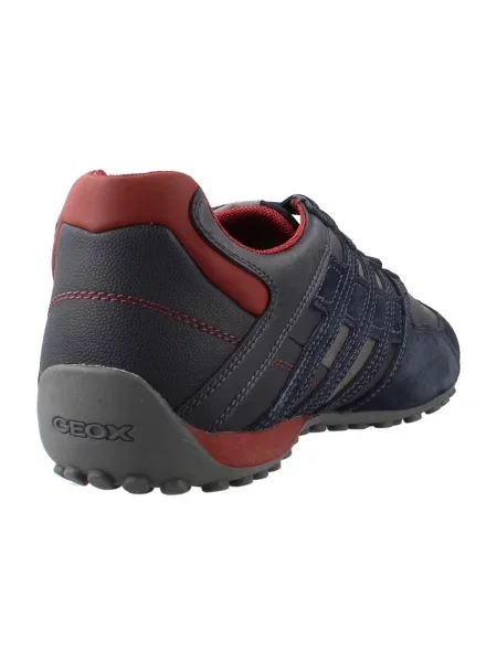 Pantofi Geox cu model piele de șarpe albastru