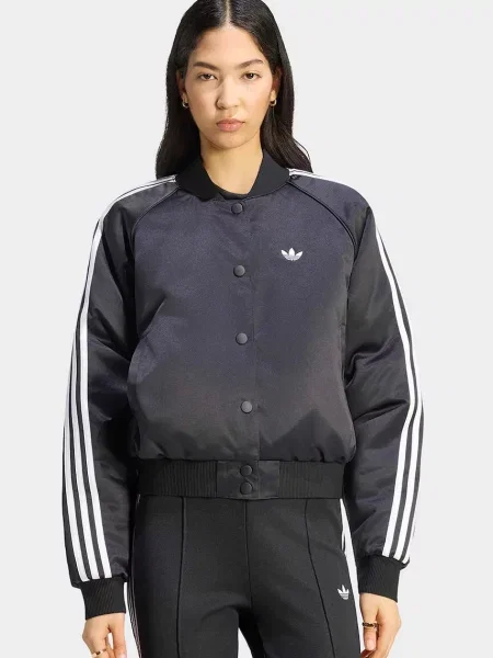 Adidas Originals bunda Satin Bomber černá