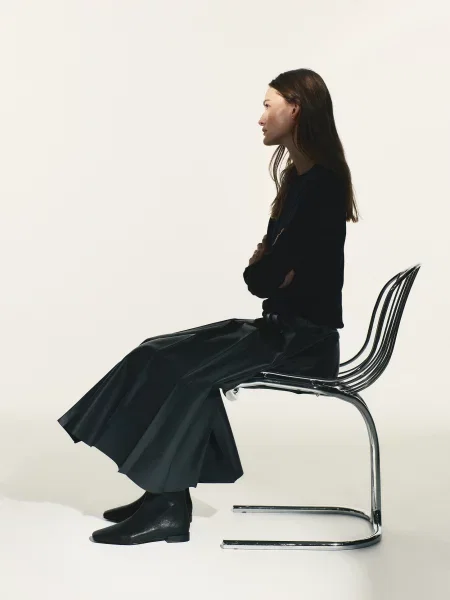 Кожаные ботинки Reserved черные