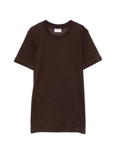 Scurt tricou Filippa K cu decolteu în U maro