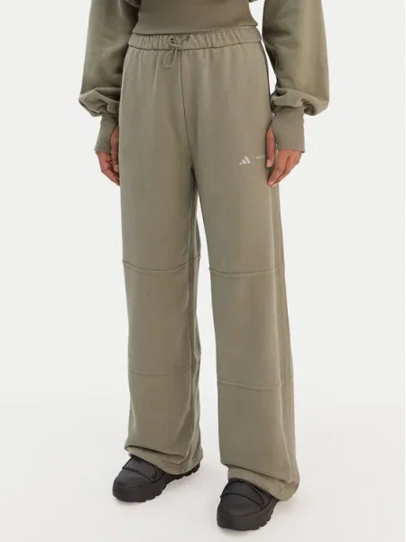 Adidas Долнище анцуг зелен