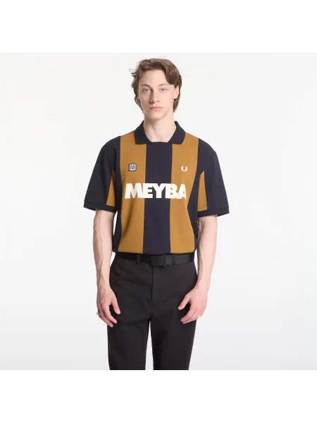 Tricou Fred Perry Meyba Cut And Sew Polo Shirt Brown XL maro