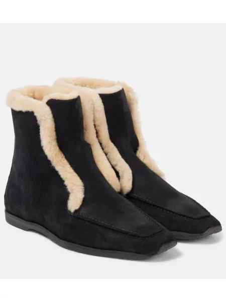 Cizme scurte Toteme din piele negru