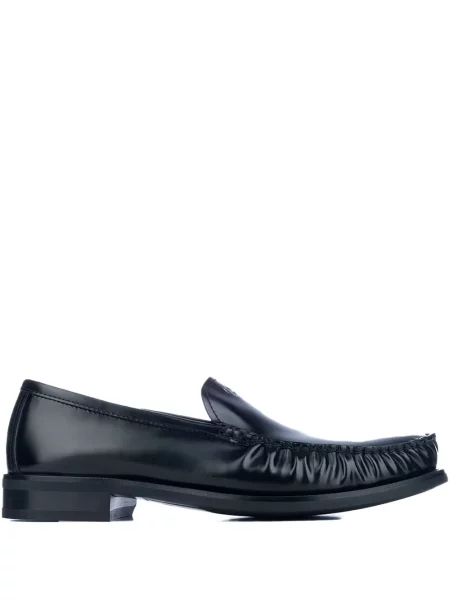 Pantofi loafer Prada din piele plisate negru