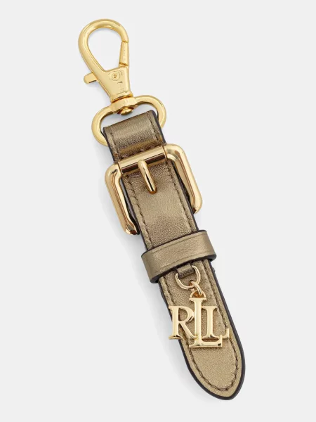 Usnjen obesek za ključe Lauren Ralph Lauren zlata